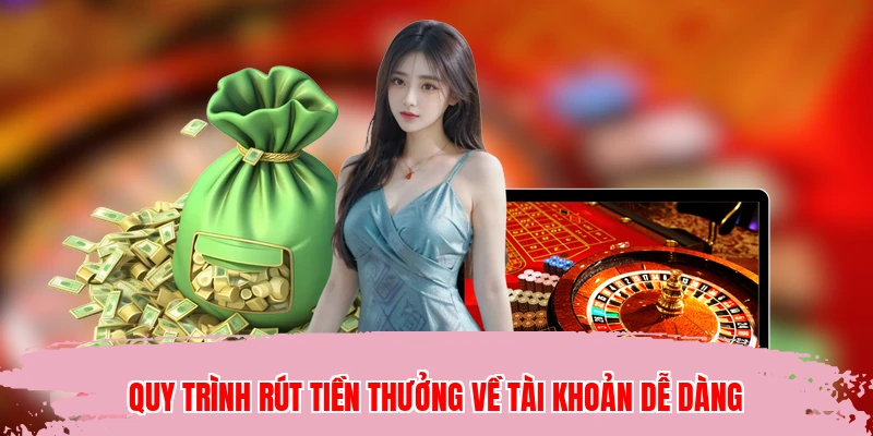 Quy trình rút tiền thưởng về tài khoản dễ dàng